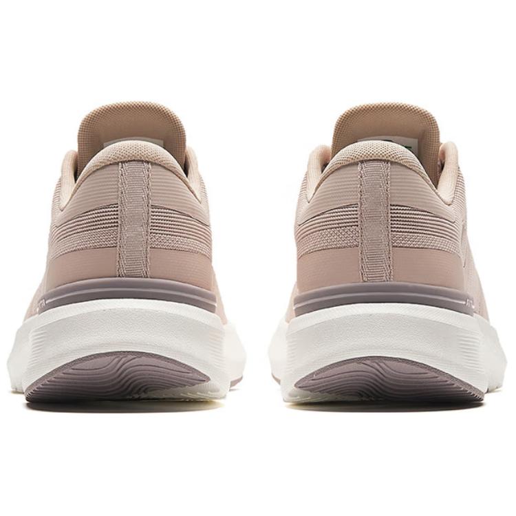 Anta Comfortable Simple Shock Absorbing Wear Resistant Low Top Running Shoes Women sneaker Gray Pink 122427718-4