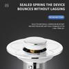 Not Clog Drain Stoppers with Accuracy Meshing Press Appear Sink Filter Steel ABS Coating Drain for Basin Bathtubs Kitchen