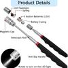 Mini Portable Magnet Tool Telescopic Magnetic Pen with LED Light Extendable Pickup Rod for Screws Nuts Bolts Metal Parts