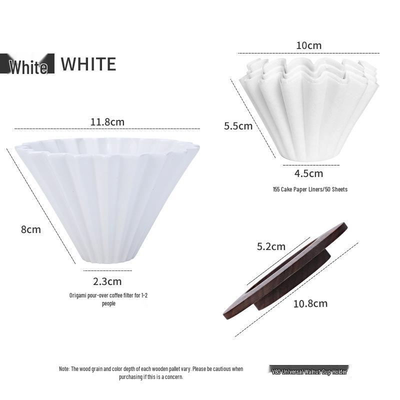 Dopamine Origami Ceramic Pour-Over Coffee Filter Cup