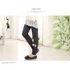 Girls' Cute Bow Denim Leggings with Fleece Lining - Thickened Warm Casual Long Pants Fall/Winter Pants