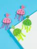 Fashion Candy Color Jellyfish Acrylic Drop Earrings Funny Glitter Animals Resin Dangle Earrings Fashion Accessories Jewelry