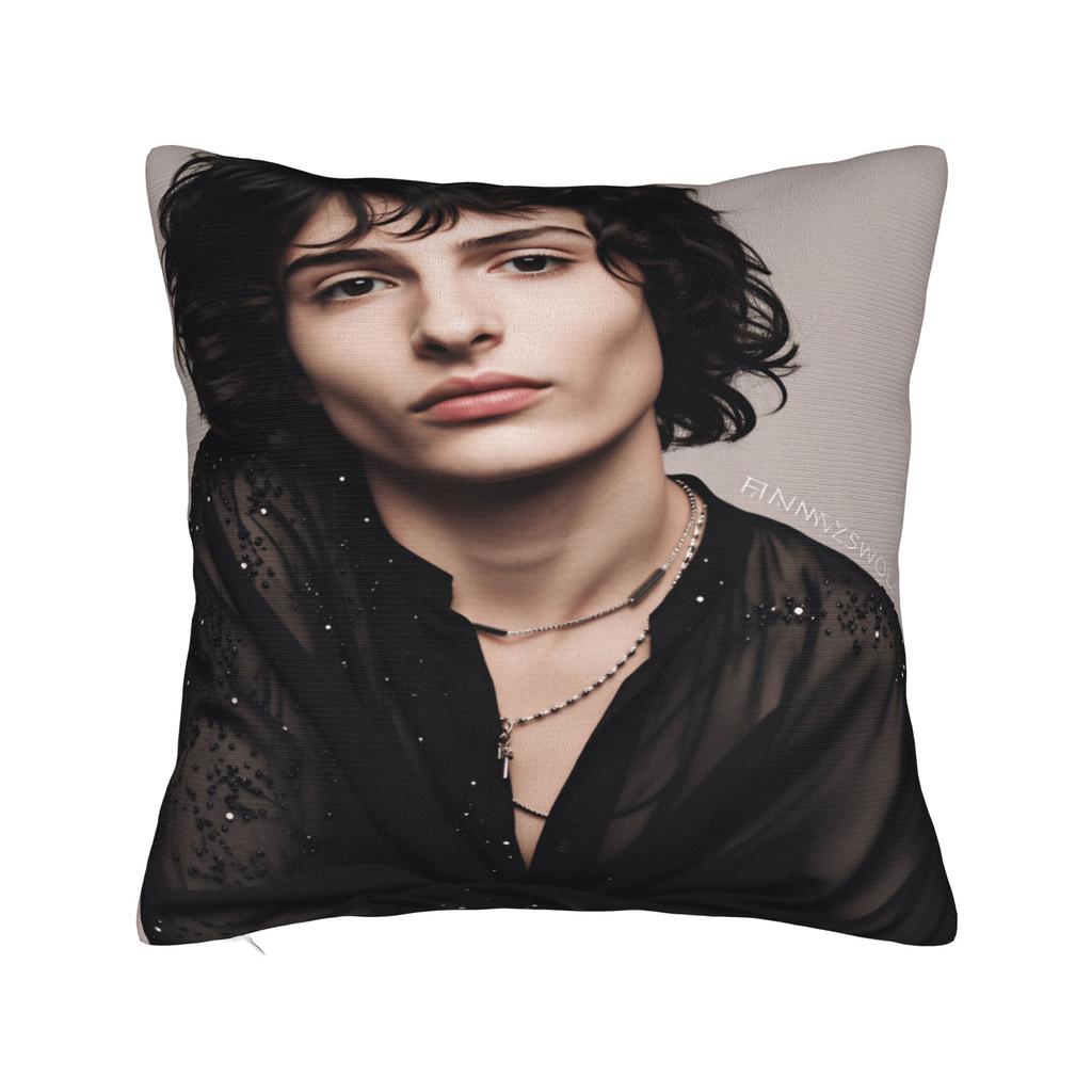 Povlak na polštář F-Finn Wolfhard Vtipný povlak na polštář na židli pohovku bytový dekor povlaky na polštáře