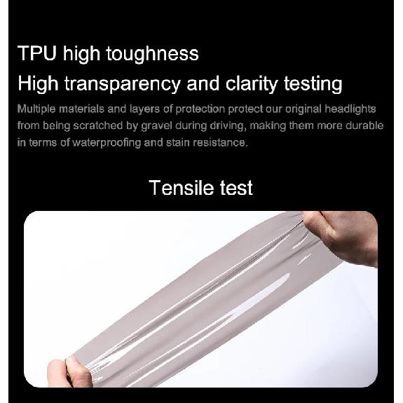 For Tesla Model Y Juniper Headlight Film Clear / Smoked Black TPU Invisible Film For New Model Y 2025 Tail Light Protective Film