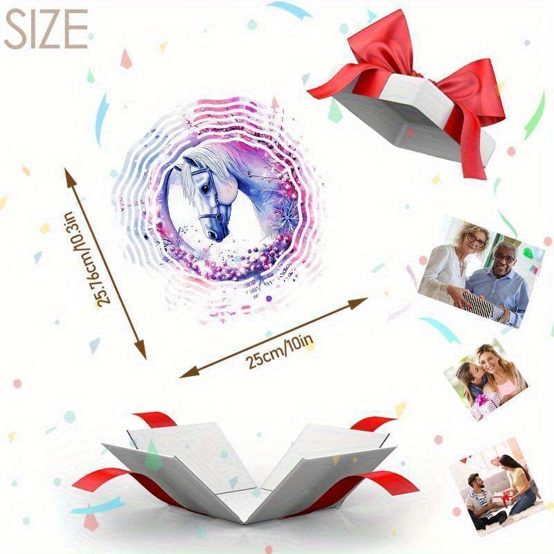 Carrillón de viento colgante de 10 pulgadas con gancho de 360 grados para decoración de jardín de balcón Primavera Verano Decoración exterior