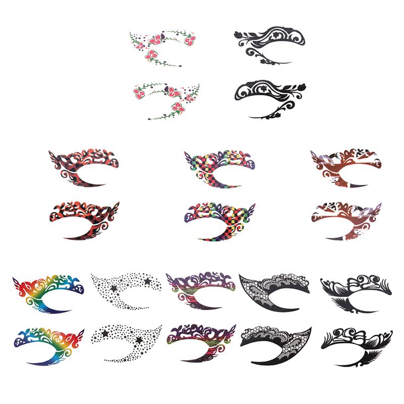 Cadılar Bayramı Makyaj Göz Geçici Dövme Yüz Yüz Transferi Etiket Güzellik Kaynağı