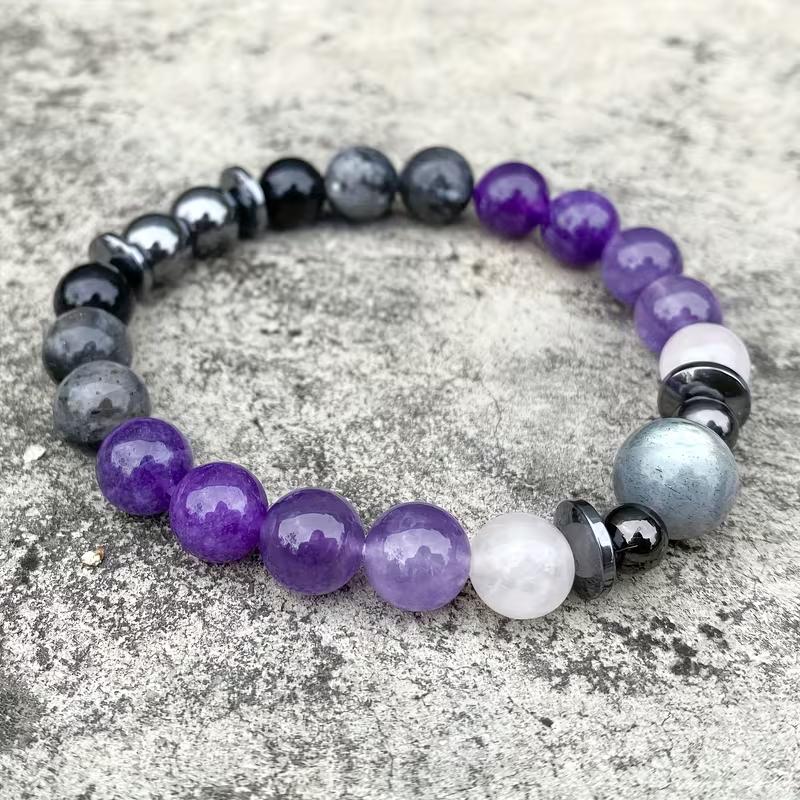 round 8mm beautiful and exquisite design Amethyst natural stone beads loose bead combination precious gemstone  Accessories
