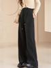 Pantaloni Larghi Spessi in Lana Tencel da Donna Autunno/Inverno 2026 - Stile Anno Nuovo
