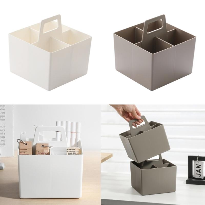Plastic Divider Basket Multiple Compartments Desktop Arrangement Tabletop Cases Shelf Containers Cosmetic Sorting Cases