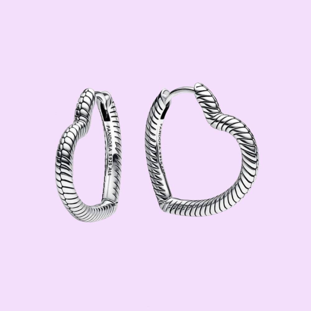 Sterling Silber Herzförmiger Stecker Ohrring für Damen Geburtstags Schmuckgeschenke Mit Stoffbeutel