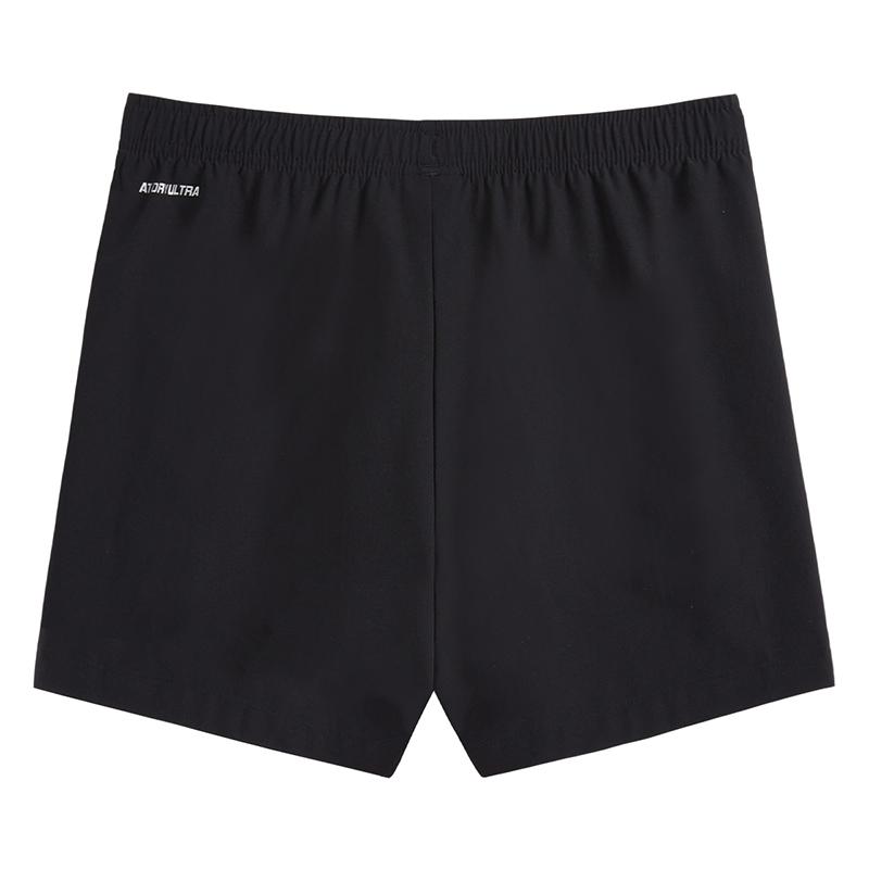 Li Ning Logo Comfortable Soft Quick-Dry Mid-Waist Drawstring Casual Shorts Women shorts Black AKSV712-1