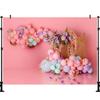 LS Butterfly Garden Backgrounds Cake Smash Kids Adult Photography Props Child Baby Balloon Decors Photo Backdrops