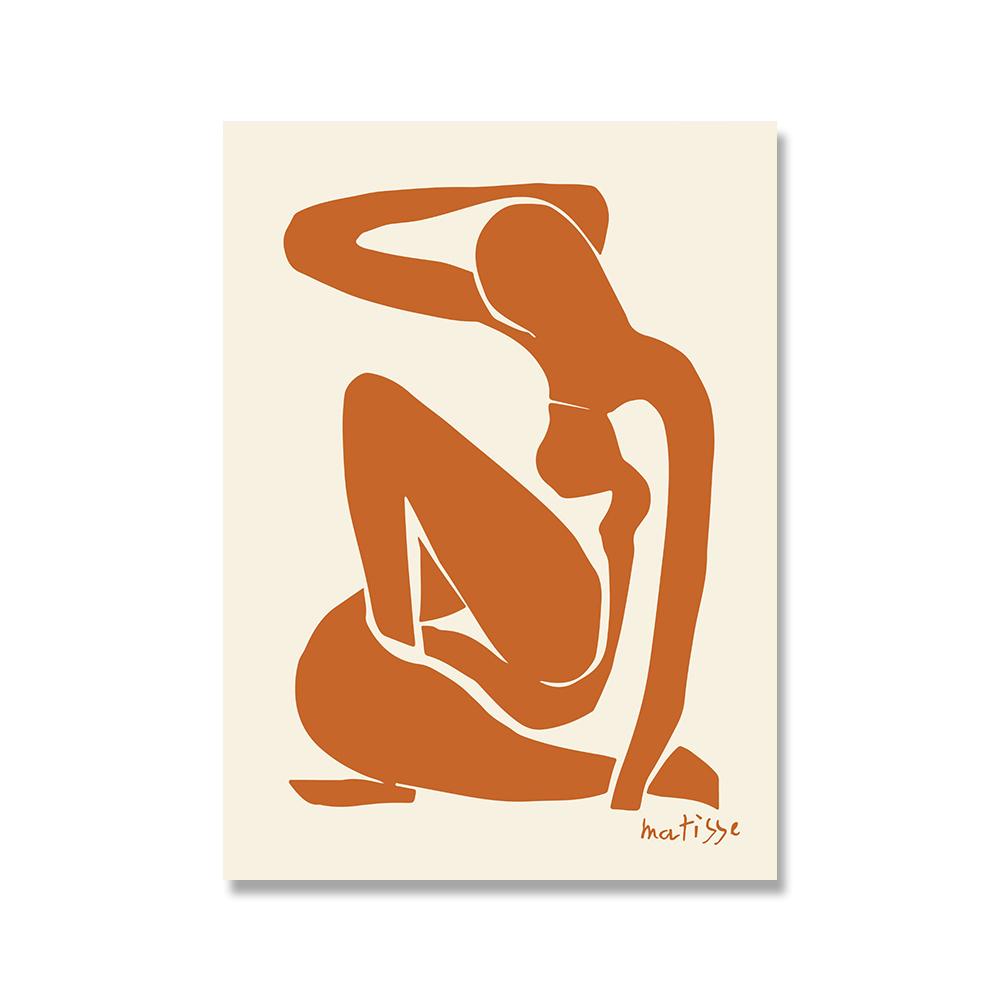 Pósteres de Henri Matisse con desnudos en rosa y azul, arte de pared vintage, pintura en lienzo, imágenes abstractas con cuerpo sexy para decoración de sala de estar