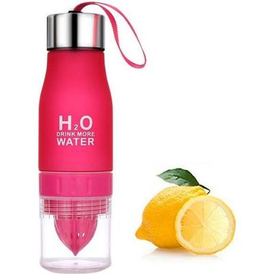 Detox-Flasche - SHOP-STORY - 650 ML - Fruchtinfusor - Integrierte Zitruspresse - Rot