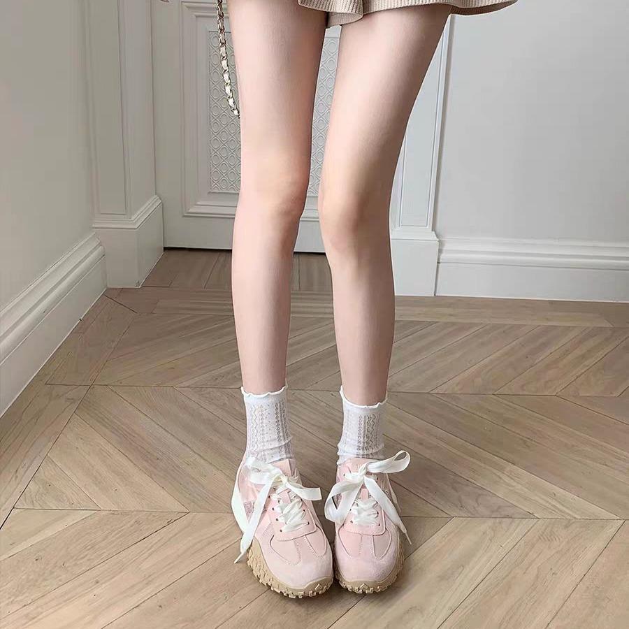 Spot sheii Su Yinyin oxygen girl~ popcorn platform leisure sports grandma German training shoes women's Forrest Gump shoes