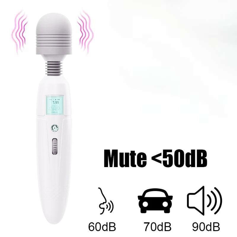72 Modes LCD Display Wand Massager Flexible Head Massage Stick USB Powerful Deep Relaxing Back Neck Muscle Tension Stress Relief