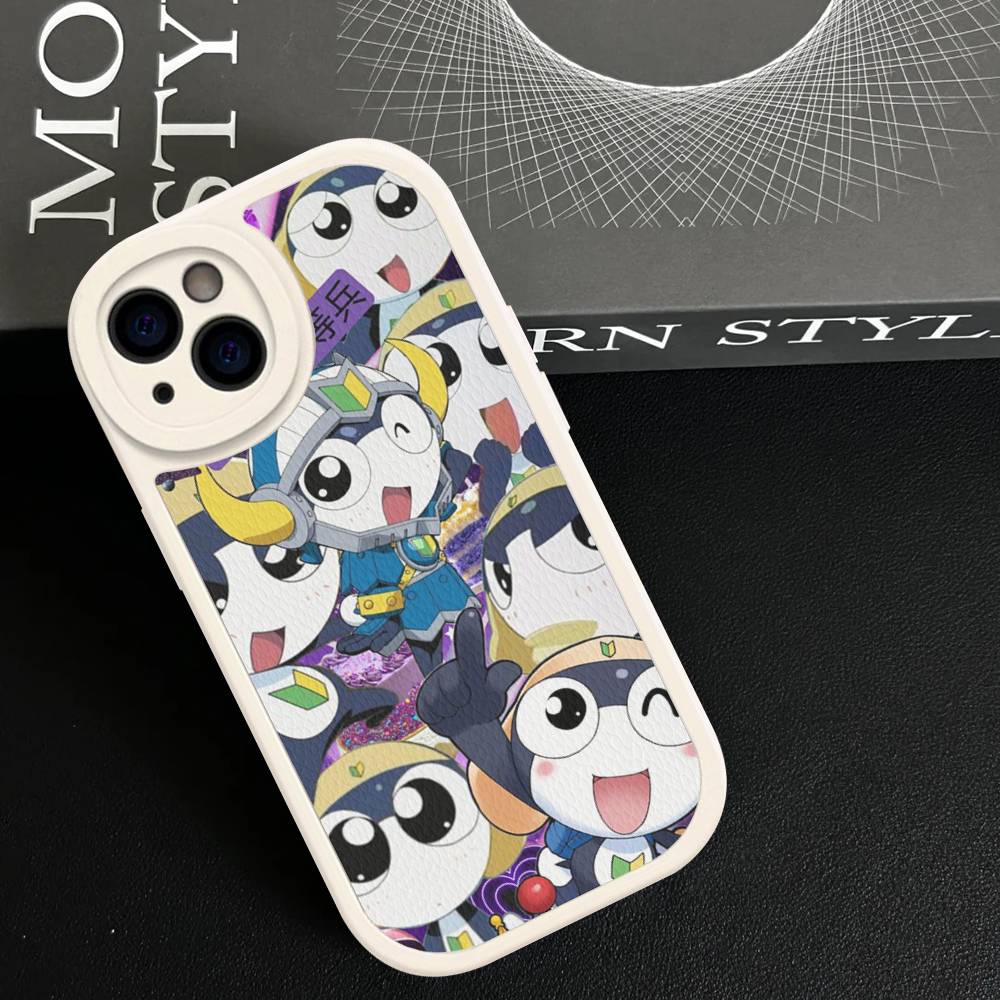 Keroro Frog Cool Gunsou Sergeant Phone Case For IPhone 16 15 14 13 12 11 Pro Max Plus Leather Shockproof Cover