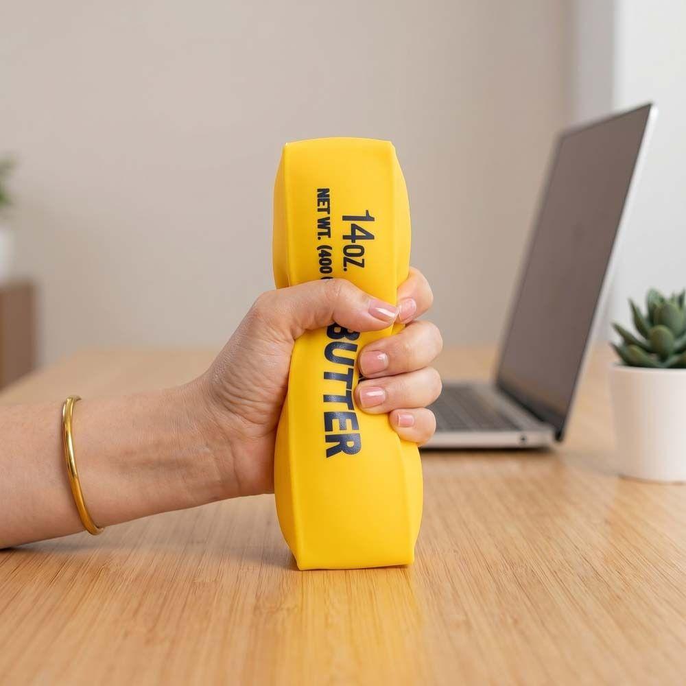 Hand loslassen Langsamer Rückprall Knetspielzeug Sensorisch Entspannend Geschenk Großer Butterriegel Knetspielzeug Dehnbar 20cm Realistische Käsekuchenriegel