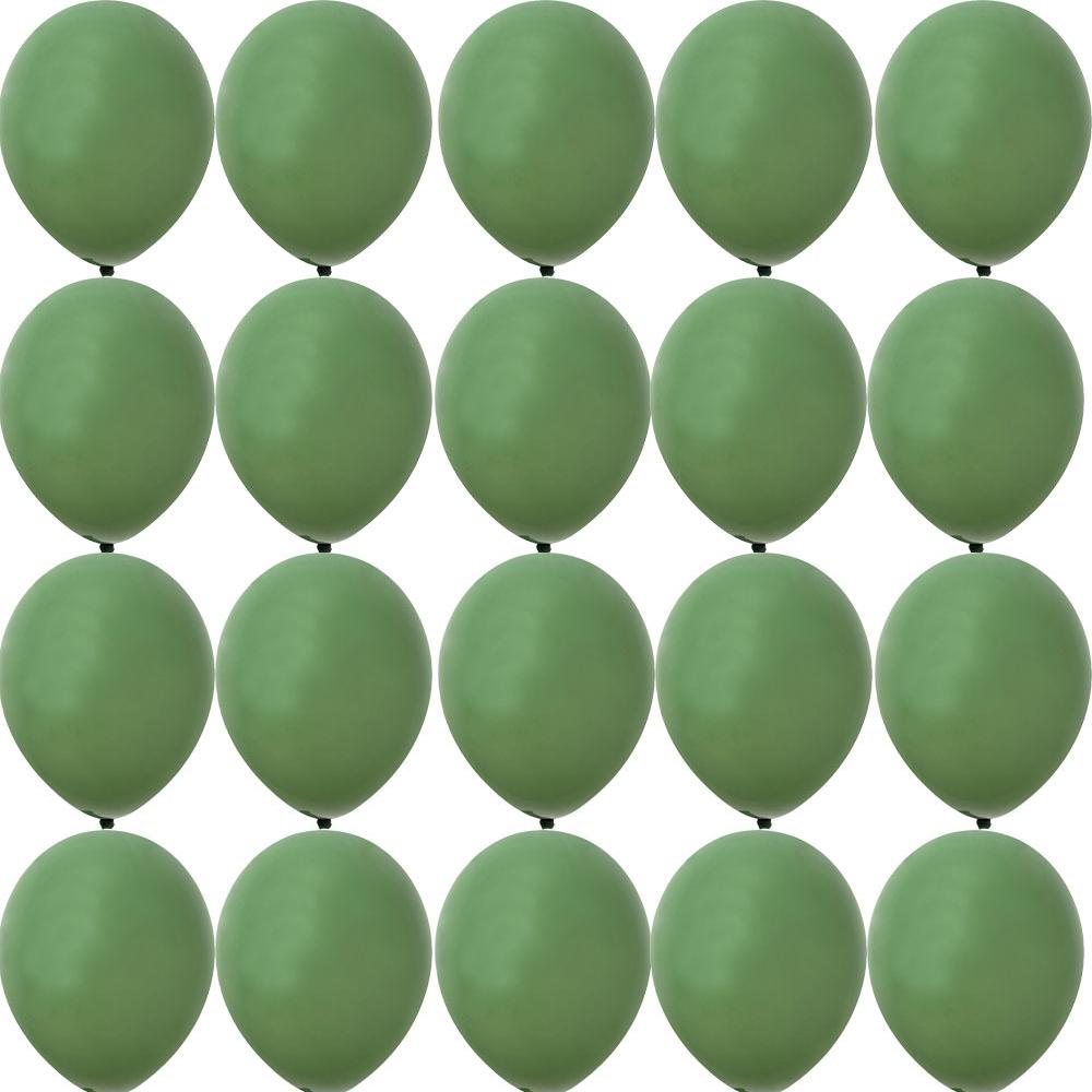 20PCS 10inch Balloon Kit Retro Green White Gold Balls Birthday Wedding Anniversary Jungle Summer Party Decor Home Supplies KTY