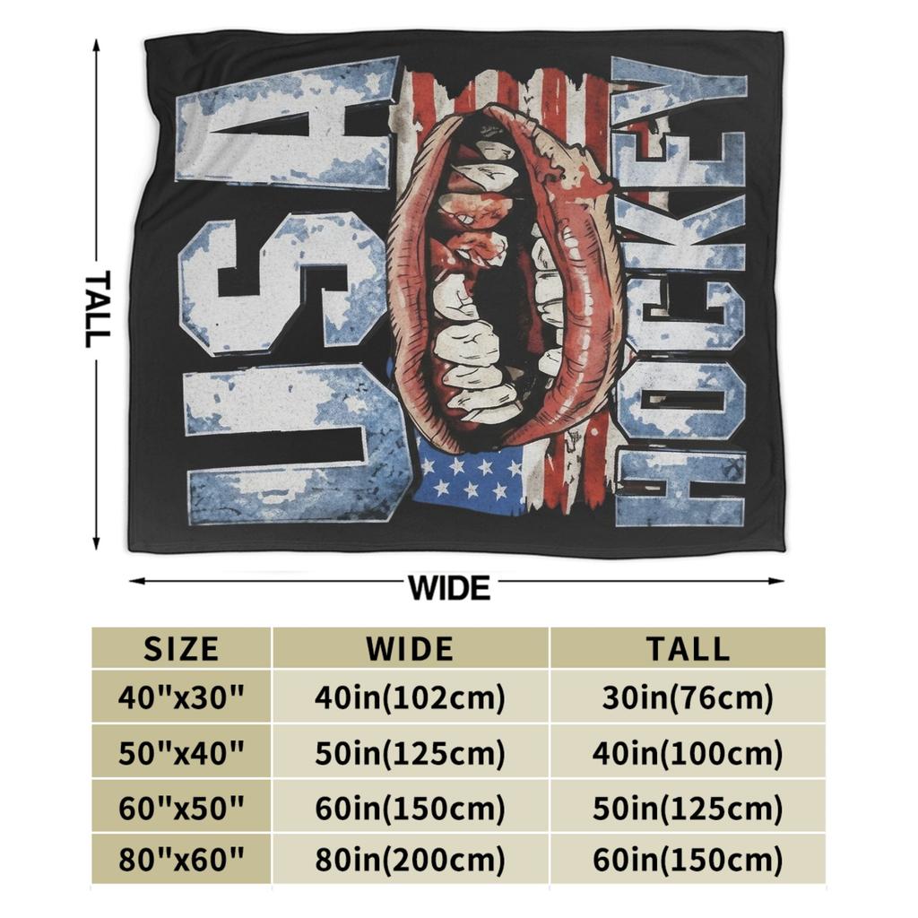 Jack Hughes USA Goldmedaille Hockey Decke Flanell Textil Dekor Multifunktionale Warme Überwurfdecke für Bettwäsche Auto Tagesdecke