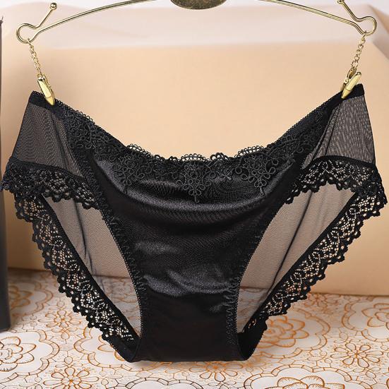Dámské kalhotky Trendy Sexy Perspektiva Tenké Pohodlné Uvnitř Nošení Nylonová Krajka Šití Dámské Kalhotky Doplňky na spaní