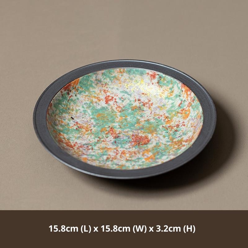 

Rock Mineral Color Pottery Teapot Ceramic Kung Fu Tea Set Accessories Tray Dry Brewing Tray Tea Tray Tea Table