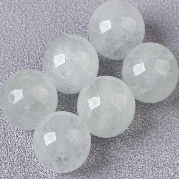 Fluorite Round Beads: Natural Crystal, Light Color, Rabbit Hair Luster – DIY Jewelry Accessories.