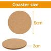 50/1PCS Non-Slip Cork Coaster Natural Round Wooden Cup Mat Heat Insulation Pads Tea Coffee Mug Drinks Holder Table Decoration