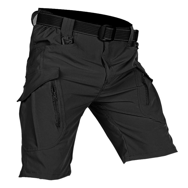 

Summer Men Cargo Shorts Quick Dry Tactical Short Pants Multi-Pocket Shorts Men s Outdoor Hunting Fishing Knee Length Trousers 6XL чорний