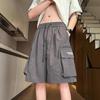 Japanese Work Shorts Men's Summer Thin Quick-drying Outside Wear Sports Casual Fashion High Arcade Functional Pocket Five-point Pants