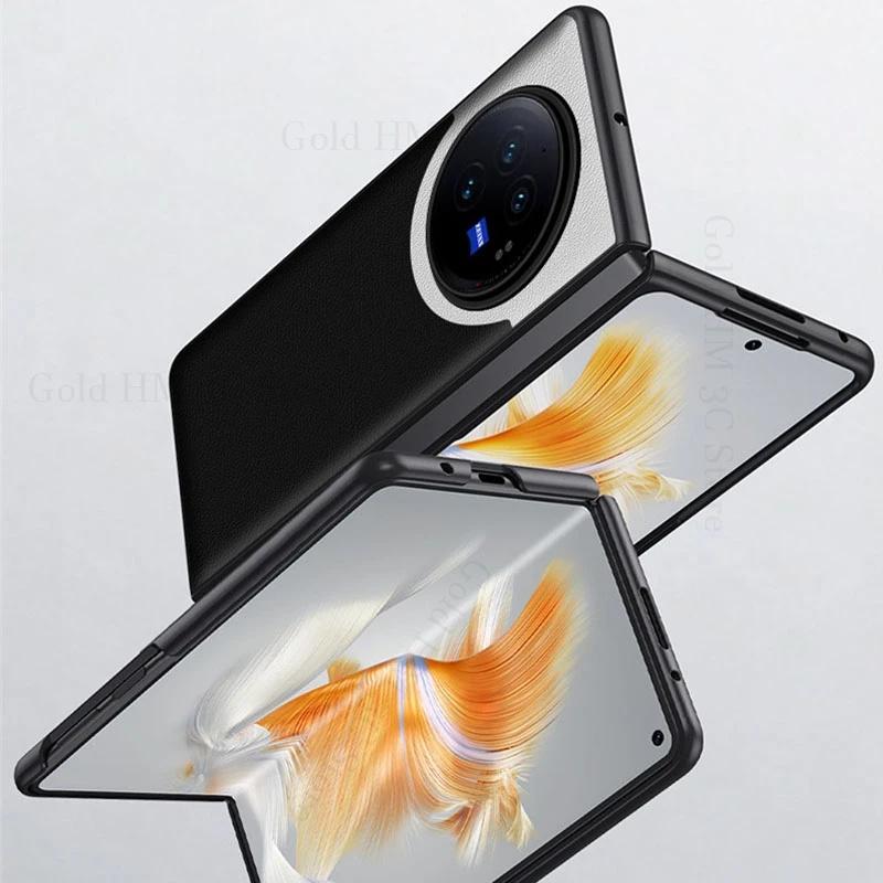Kožený nárazuvzdorný kryt na telefon Fundas For Vivo X Fold3 Pro 5G Splice pro VIVO X Fold 3 Pro 5G Flip Ochranný kryt na telefon pro Vivo X Fold 3 Pro Coque