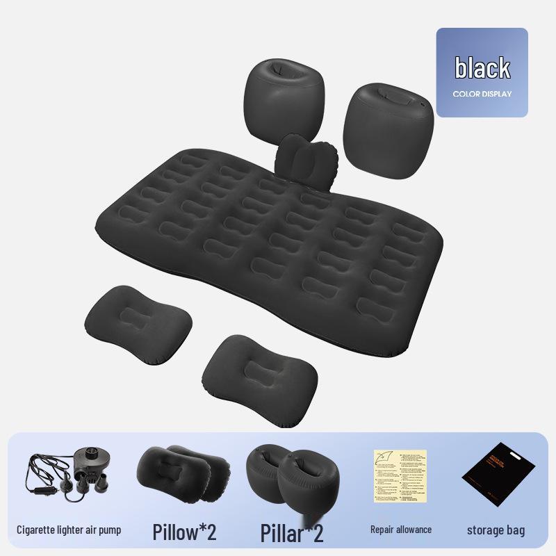 

Universal Inflatable Car Mattress – Foldable Rear Seat Air Cushion for Travel Default