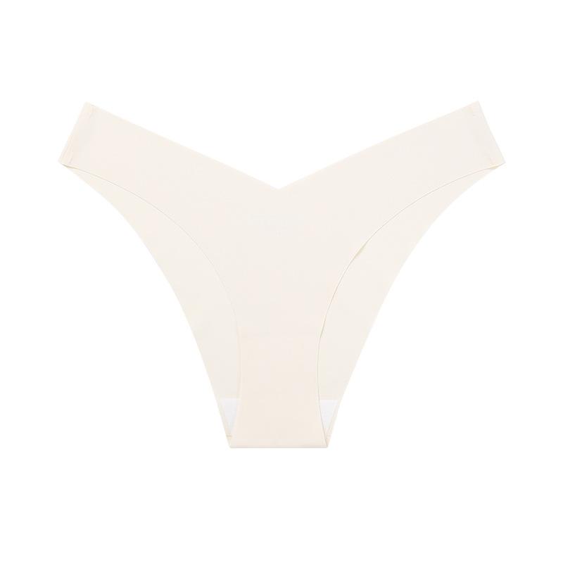 Jednodílné bezešvé spodní prádlo s nízkým pasem a plus size pro dámy, z ledového hedvábí, s tenkým bavlněným klínem, prodyšné, sportovní fitness kalhotky