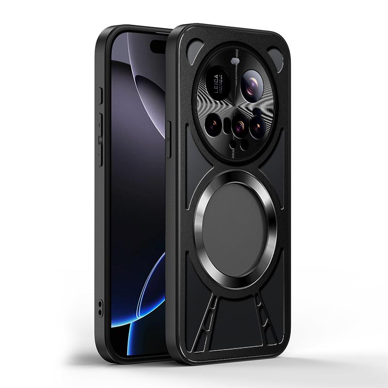 

Magsafe Магнитный Вращающийся на 360° Металлический Кронштейн Кольцо Полый Чехол для Телефона с Теплоотводом Для XIaomi 15 Ultra 14 Pro Ultra Задняя Крышка Xiaomi 14 Pro чёрный