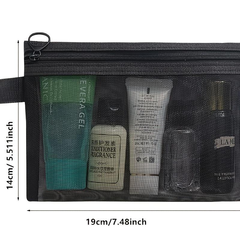 Mesh Storage Bag Fashion Toiletries Storage Bag Travel Female Portable Large Capacity Travel Cosmetics Storage Bag Accessories