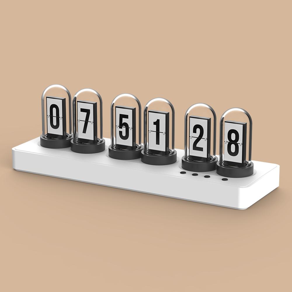 Colorful Digital Lighting Mini IPS Nixie WIFI Desk Clock for Gaming Room Elekstube Desktop Decorative Digital Clock
