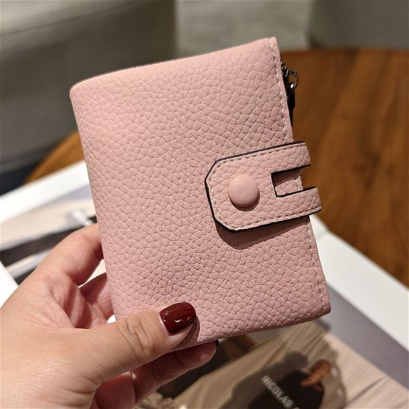 

Women Leather Trifold Wallet RFID Blocking Double Zipper Coin Pocket Multi Card Holder Large Capacity Short Wallet Bifold Clutch Purse Gift for Men