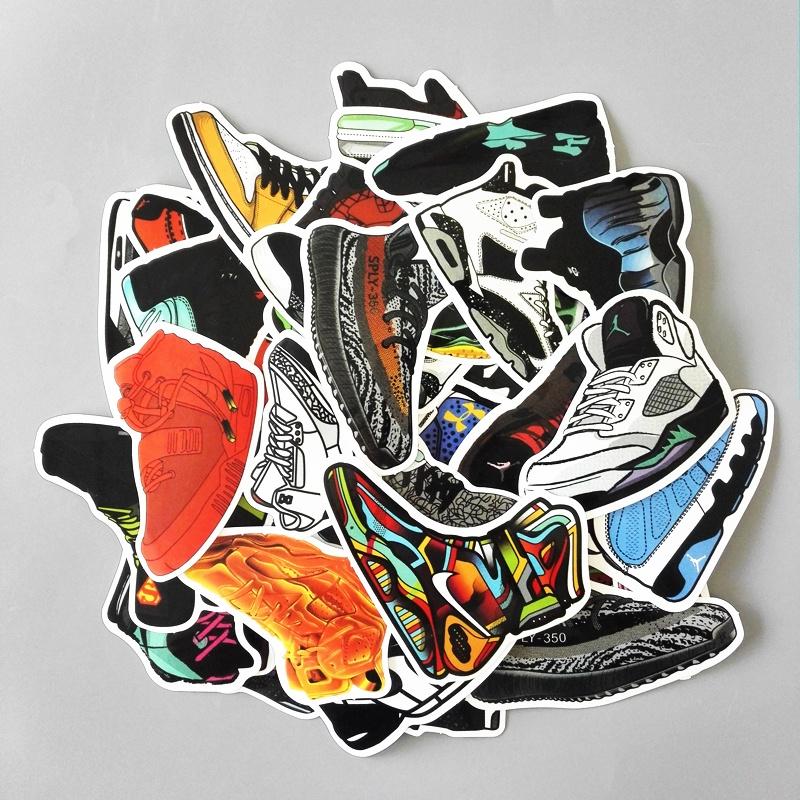 Premium Basketball Superstar Sneakers Stickers Vinyl Graffiti Creation Decals Decor