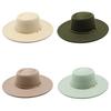 Wool Felt Classic Bowler Hat With Wide Brim For Outdoor Casual Wear