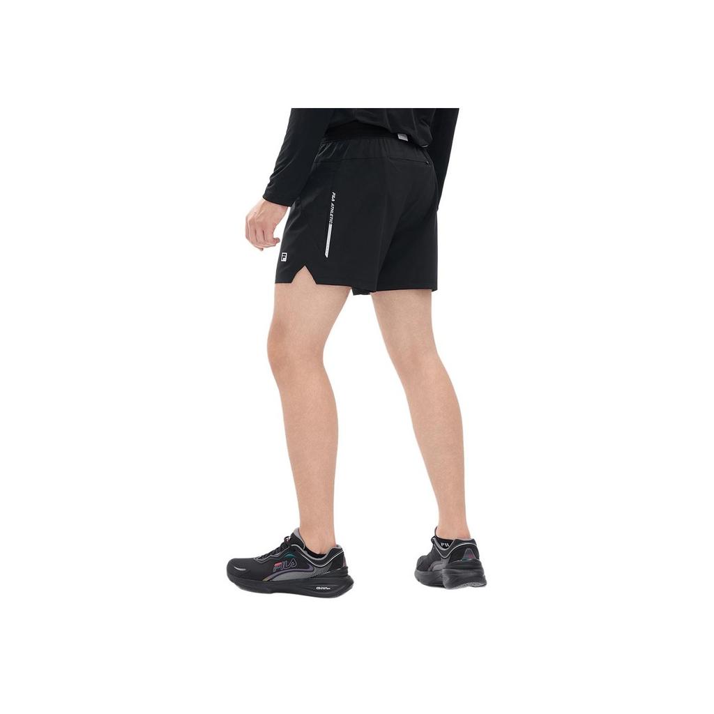 FILA Athletics Simple Basic Solid Color Fitness Running Woven Casual Shorts Men Shorts A11M242801F-BK