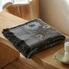 Cotton Blanket Yarn-Dyed Jacquard Tassel Throw Blanket Decoration Sofa Bedend T Air Office Nap Cover Blanket 140*190Cm