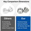 M18X1.5 Oxygen Sensor Weld Bungs & Plugs Kit (2 Bungs/2 Plugs) - Stainless Steel Welding Adapters