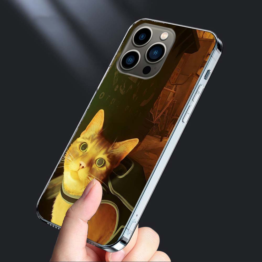 Game S-Stray Cat Phone Case For Iphone 16E 15 Pro 14 Plus 17E 16 17 Pro Max Air 11 12 13 Mini Shockproof Capa Cute Cover TPU