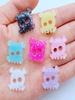 10Pcs New Cute Mini Halloween Skull Series Flat Back Resin Cabochons Scrapbooking DIY Jewelry Craft Decoration Accessories