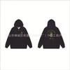 Stu Unisex Hooded Zip-Up Sweatshirt With Letter Print Fleece-Lined Oversized Fit Winter Casual Wear