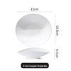 Irregularly Shaped Ceramic Salad Bowl for Restaurants - Deep Plate for French Desserts