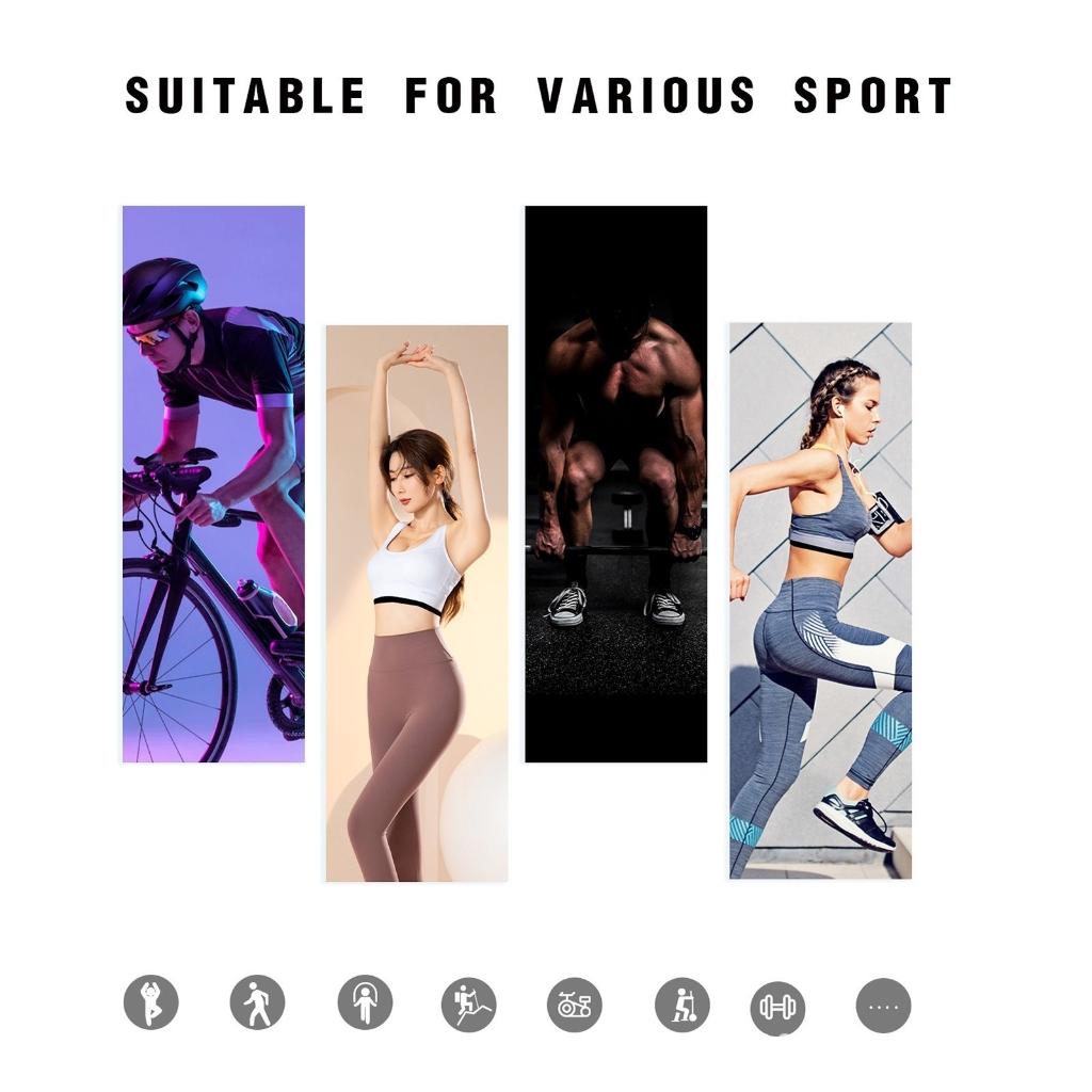 1pc Elastic Heart Rate Sensor Strap Silicone Chest Strap Adjustable Length Silicone Texture Perfect for Exercise Equipment