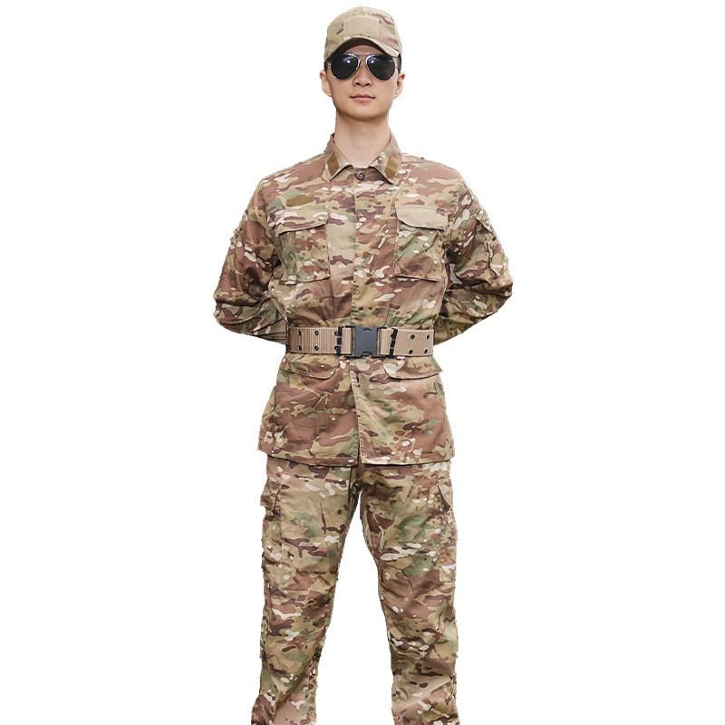 Men Women Camouflage Uniform Set Outdoor Training Tactical Suit Hiking Camping Running Military Drill