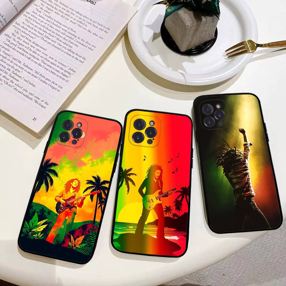 Bob Marley Singer Phone Case For iphone 17 16 15 16e 14 13 12 11 Pro Max Plus Case Cover Coque