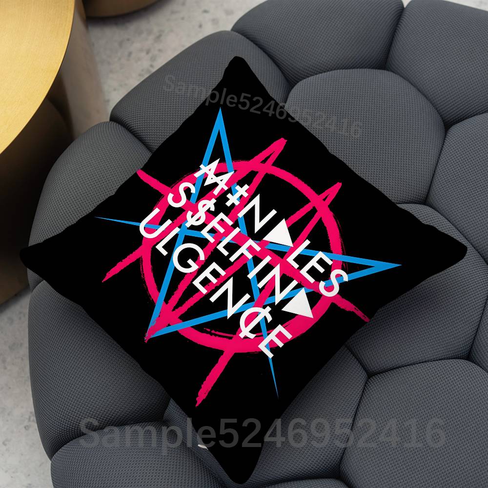 MSI MMindless Self Indulgence Pillow Case Cover Square for Decorative Cushion Bed Couch Sofa Classic Style Machine Washable